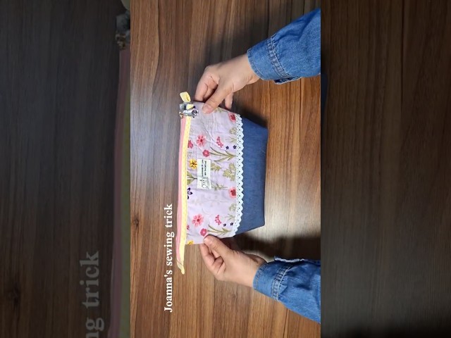 Sewing hacks:How to Make a Professional Cosmetic Bag at Home#shorts #sewingtutorial#diy#bag #pouch