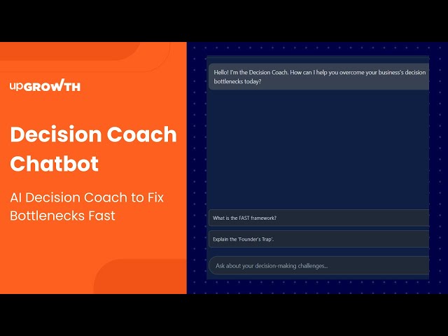 AI Decision Coach Chatbot: Fix Your Bottlenecks in Minutes (FAST Framework Explained)