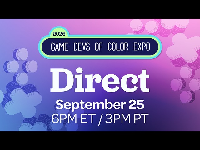 Game Devs of Color Expo Direct 2026 - Indie Game Showcase
