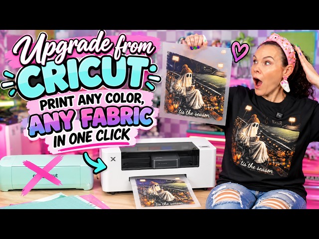 Upgrade from Cricut! Print ANY Color on ANY Fabric | xTool DTF + AI Halftone Tutorial