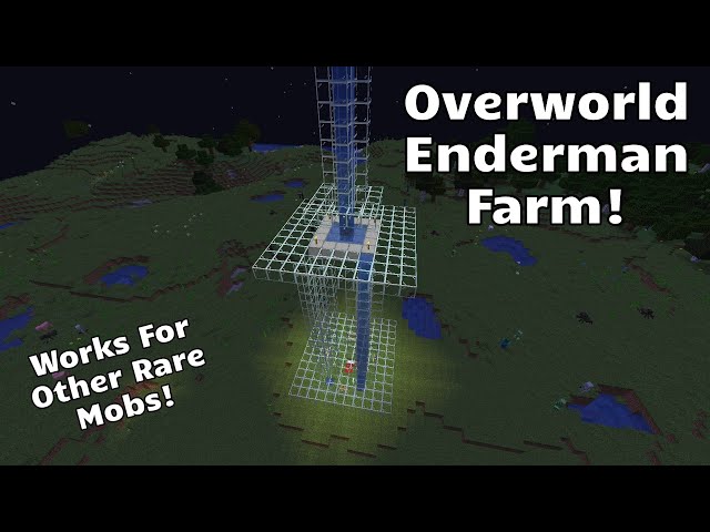 How to Find Enderman in The Overworld (Overworld Enderman Farm)