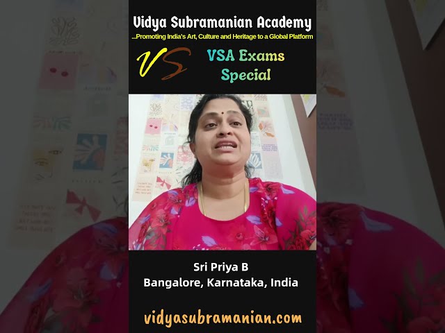VSA Students Speak! ft. Sri Priya #carnatic #vidyasubramanianacademy #feedback #learnmusic #students