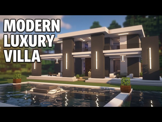 How to Build a Luxury Villa - Modern House | Minecraft Tutorial 🍀 (#2)