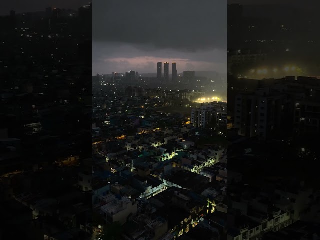🌩️ Mumbai Weather Takes a Dramatic Turn! Thunderstorm & Rain Hit the City ☔