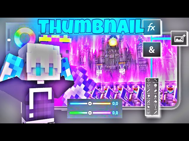 How to make a minecraft thumbnail in phone | @Rxdsense 