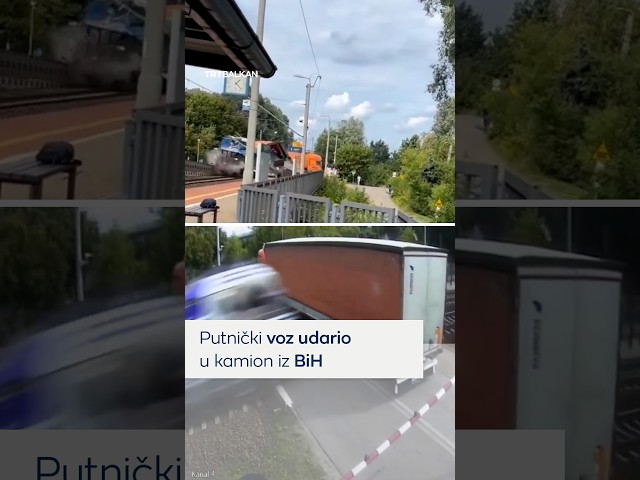 Putnički voz udario u kamion iz BiH