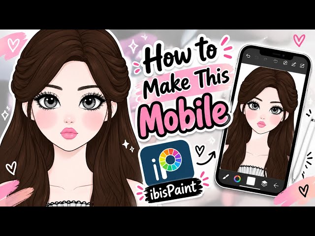 How to Make This Mobile in ibisPaint | Easy Digital Art Tutorial 📱✨