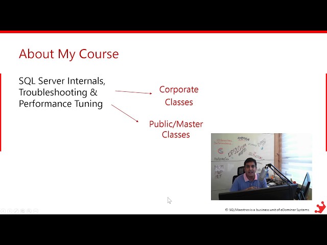 SQL Server Performance Tuning Video Course - Master Series (By Amit Bansal)
