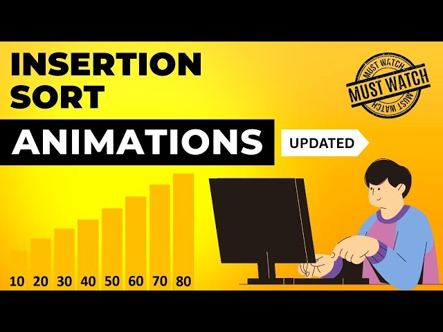 Insertion Sort Animations | Data Structure | Visual How