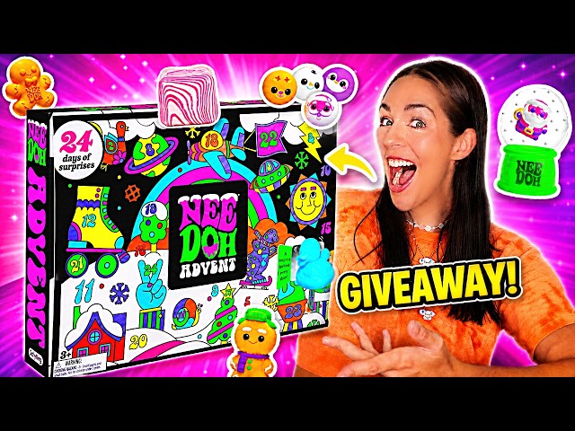 24 Days Of NEEDOH Squishy! NeeDoh Advent Calendar Giveaway!