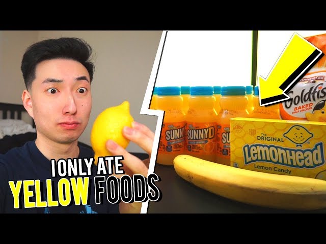 I Only Ate YELLOW FOODS for 24 HOURS! (Terrible Idea..)