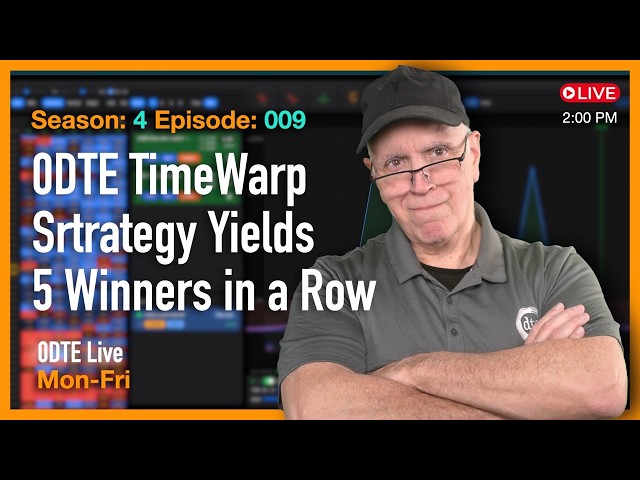 Took 5th Time Warp 0DTE Winner in a Row — 0DTE Options Strategy Live