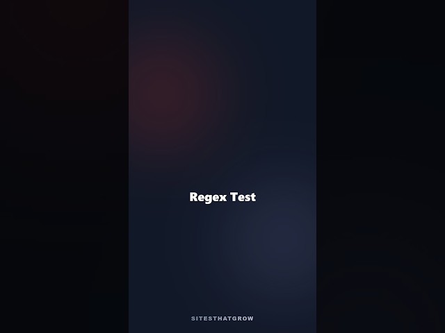 Regex Test - Ruby vs PHP