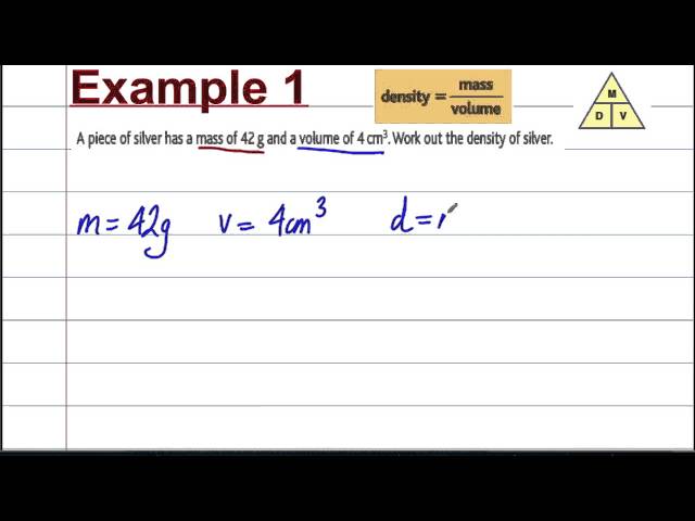 GCSE Maths Revision - Compound Measures (2) - Density