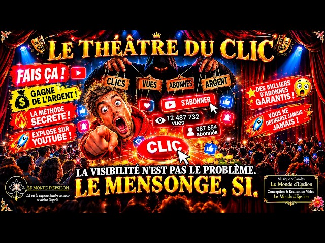 🎭 LE THÉÂTRE DU CLIC — Quand le mensonge rencontre la médiocrité