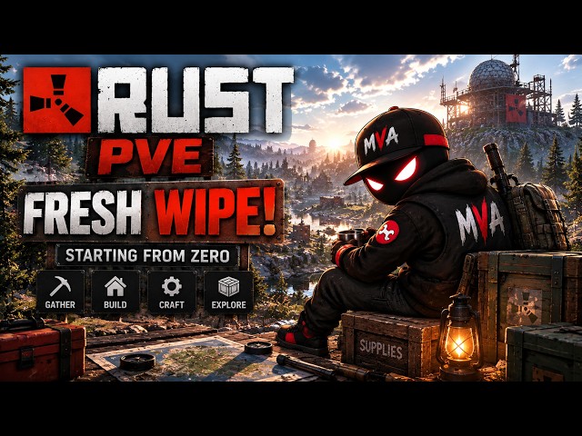 RUST PvE — FRESH WIPE! 🔥 Starting From Zero | Just Chill