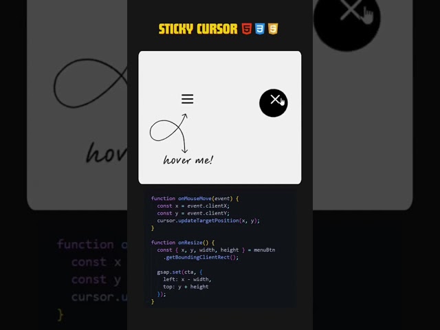 Amazing 🤩 cursor design using HTML CSS JavaScript in webdevelopment 🔙#webdevelopment #css #webdesign