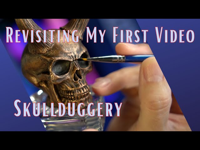 I decided to revisit my first video Skullduggery! But this time, making it the top of a decanter !
