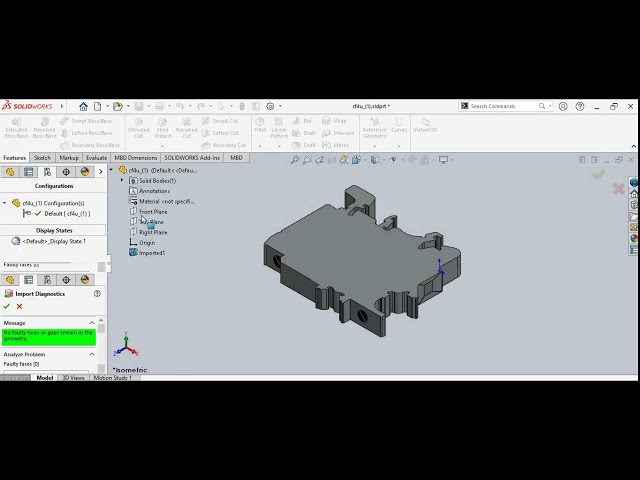 How to open Parasolid file (X_T) in Dassault SolidWorks
