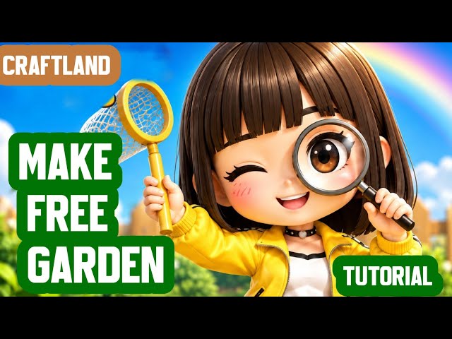 HOW TO MAKE FREE GARDEN CRAFTLAND MAP | #FREEGARDEN @Stmanil