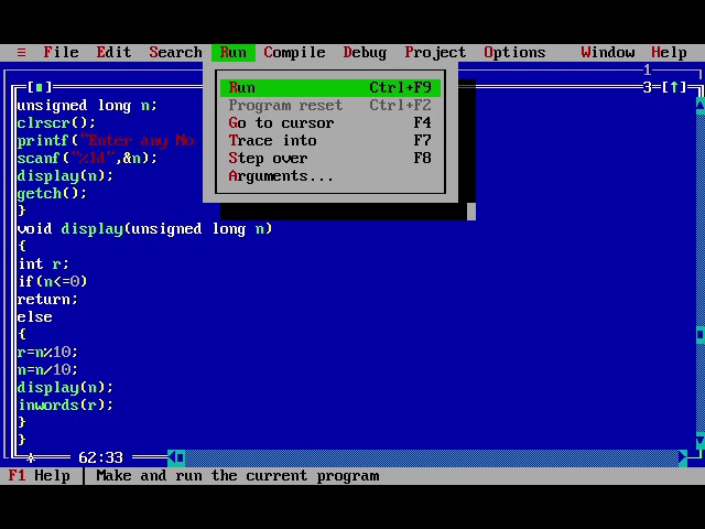 Write A Program To Display A Number In Text Form For Example If The Number Is 456 The Output Four..?