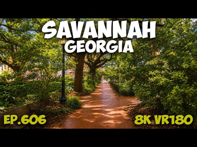 Haunted History? The Marshall House to Wright Square, Savannah GA ep.606 #8k #vr180 #3d #travel