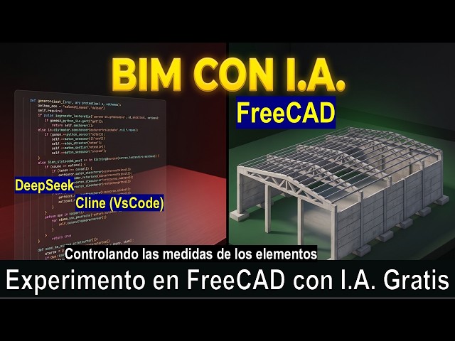 I Modeled an Industrial Warehouse to Scale Using Artificial Intelligence in FreeCAD | BIM + DeepSeek