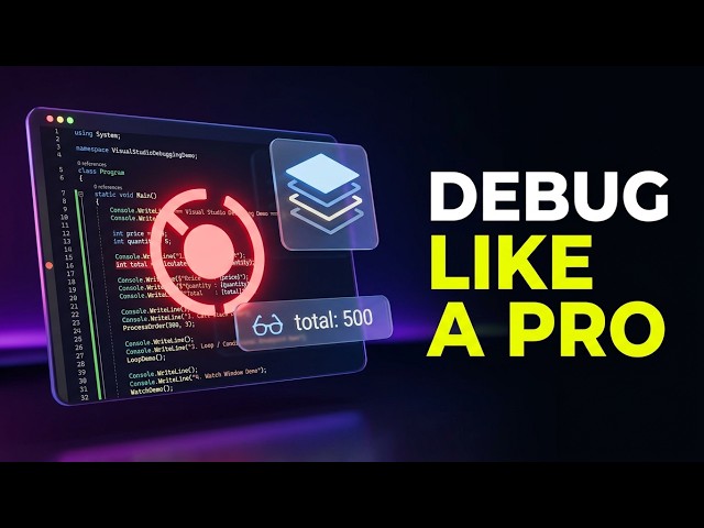 how to do debugging in visual studio |C# Debugging  | Breakpoints, Call Stack, Watch Through Code