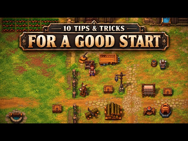10 Easy TIPS For A GOOD START In GRAVEYARD KEEPER 2 | Beginner Guide
