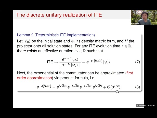 Grover's algorithm is an approximation of imaginary-time evolution - Bi Hong Tiang
