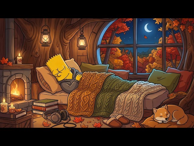 Autumn Lofi Sleep 🍁 Peaceful Beats For Night Sleep