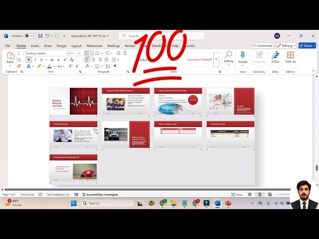 New Perspectives PowerPoint 365/2021 | Module 2: SAM Project 1a #LifelineMedicalServices #pptmodule2