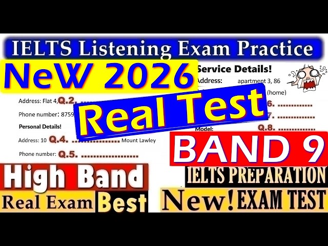 IELTS LISTENING PRACTICE TEST 2026 WITH ANSWERS | 09.10.2026