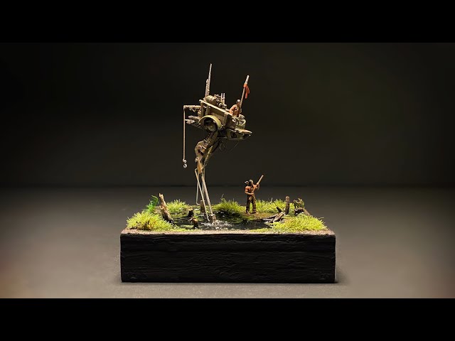 Swamp Monster Mech | Wetlands of the Wild Imaginary West Diorama