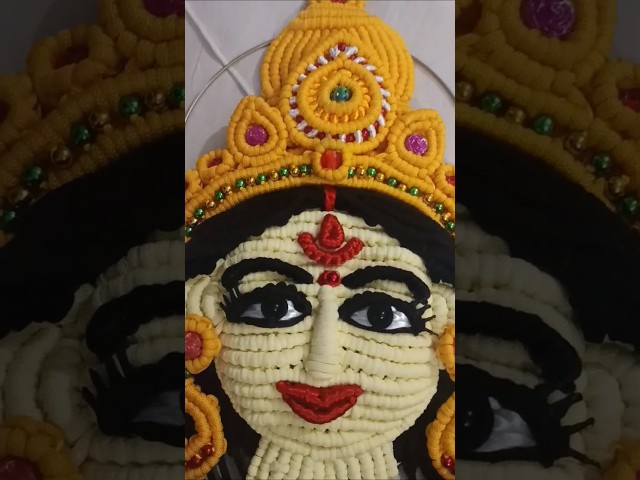 macrame maa Durga wall hanging/#macrame #yt #diy /#ytshorts /#wallhanging/# #macramewallhanging/#art