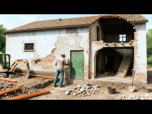 Man Transforms Old Italian Barn into Amazing Villa | 3-Years Timelapse by @VillaAroldi