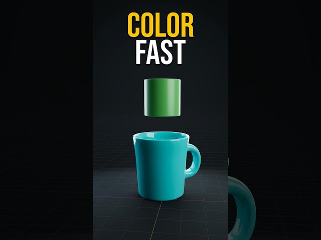 How to Add Color in Blender Fast (Single & Multiple Objects!)