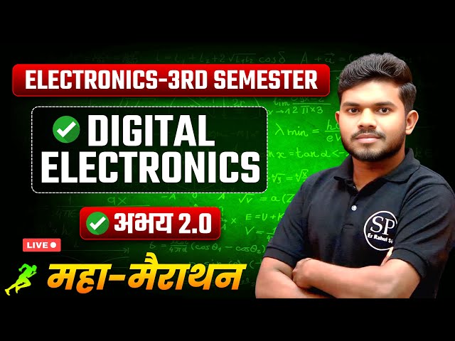 🔥Digital Electronics || One Shot || Electronics 3rd Semester || Important Questions || By- Rahul sir