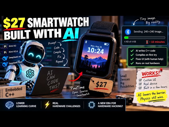 Coding a $27 Smart Watch UI with AI: An Experiment in Embedded C++ ⌚️