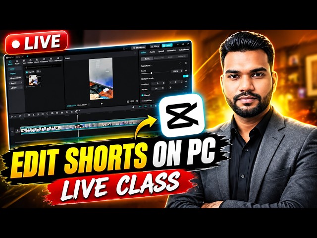 How to Edit a Short Video in the Cupcut App on PC Live | 2026