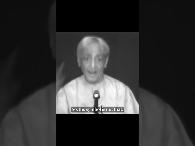 The description is not the described | Krishnamurti
