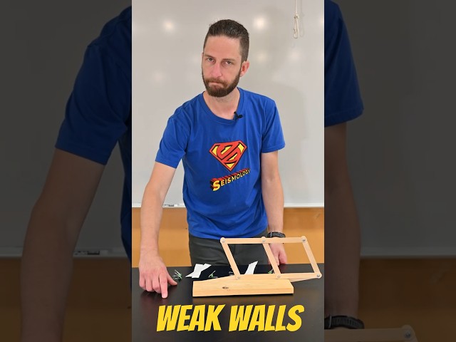 These walls can('t) survive earthquakes #earthquake #science #engineering