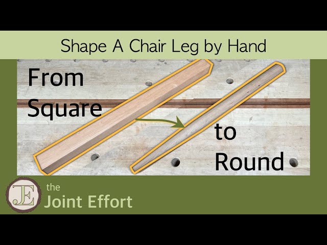 Entire Process - Shape a Chair Leg by Hand
