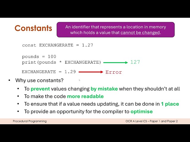 Programming Basics (Variables, Constants, Data Types, & I/O)