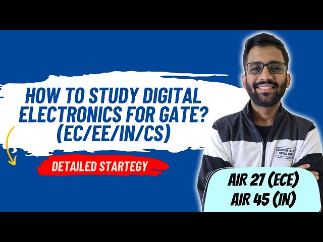 🔥How to Study Digital Electronics for GATE || EC/EE/IN/CS ||  PrepFusion