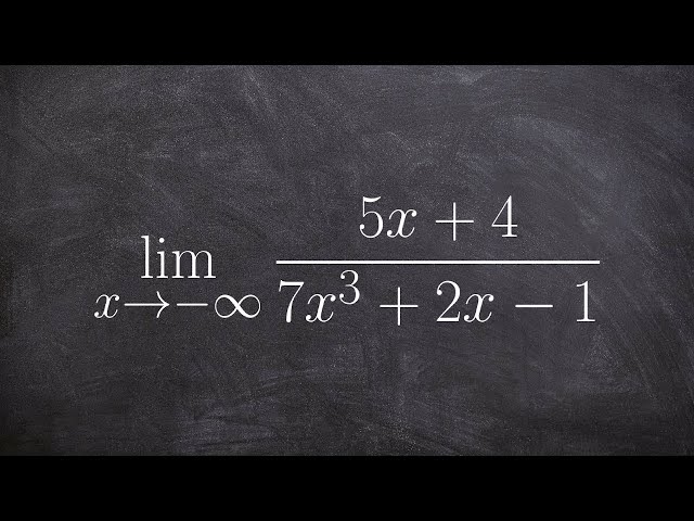 Learn how to evaluate a limit at infinity