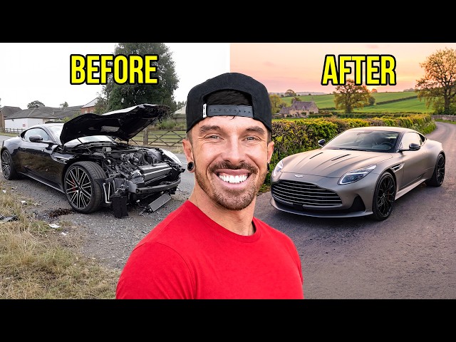 FULL BUILD - REBUILDING A CRASHED DAMAGED ASTON MARTIN DB12