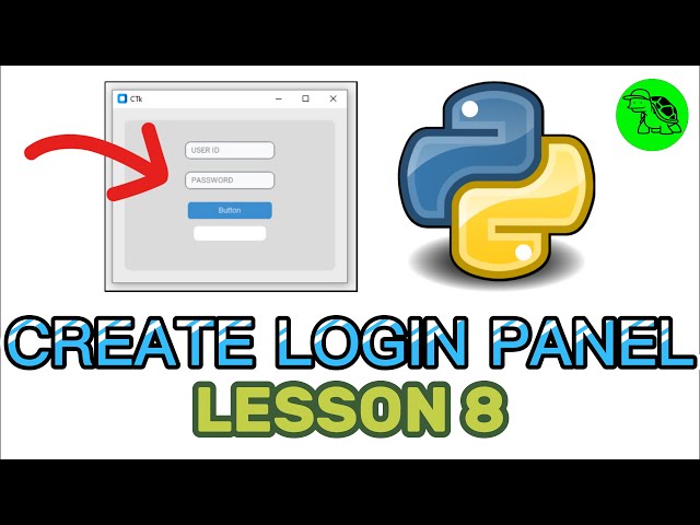 How To Create Entry Panel? - Python Customtkinter Lesson 8