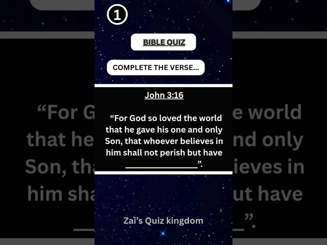 BIBLE QUIZ ABOUT BIBLE VERSE CAN YOU GUESS THE RIGHT ANSWER  #triviaquiz #mindbendingquiz