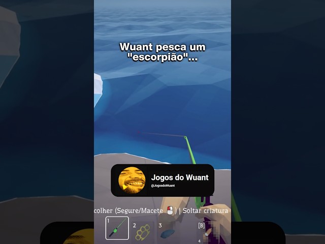 WUANT FAZ O IMPOSSÍVEL E CONSEGUE PESCAR UM "ESCORPIÃO"... #shorts